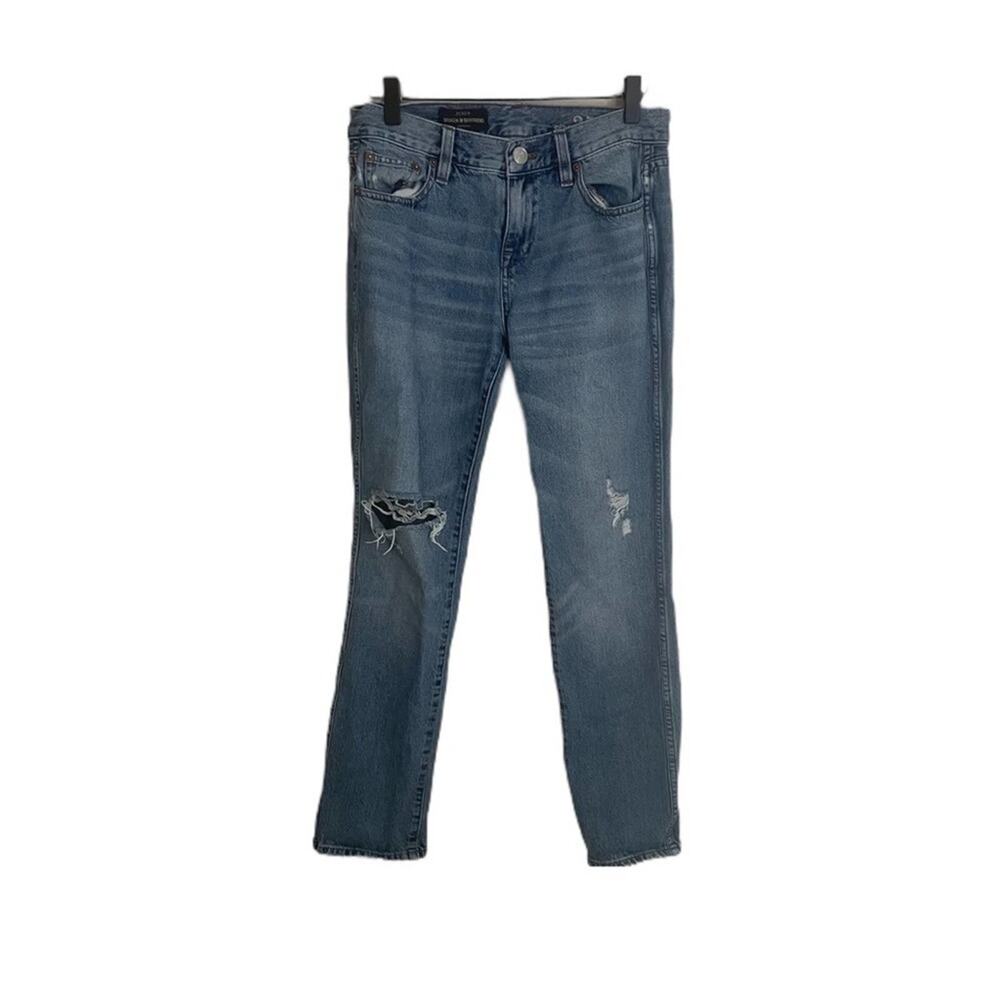 J. Crew Broken In Boyfriend Jeans Blue 25‎